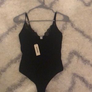 black lace bodysuit from garage